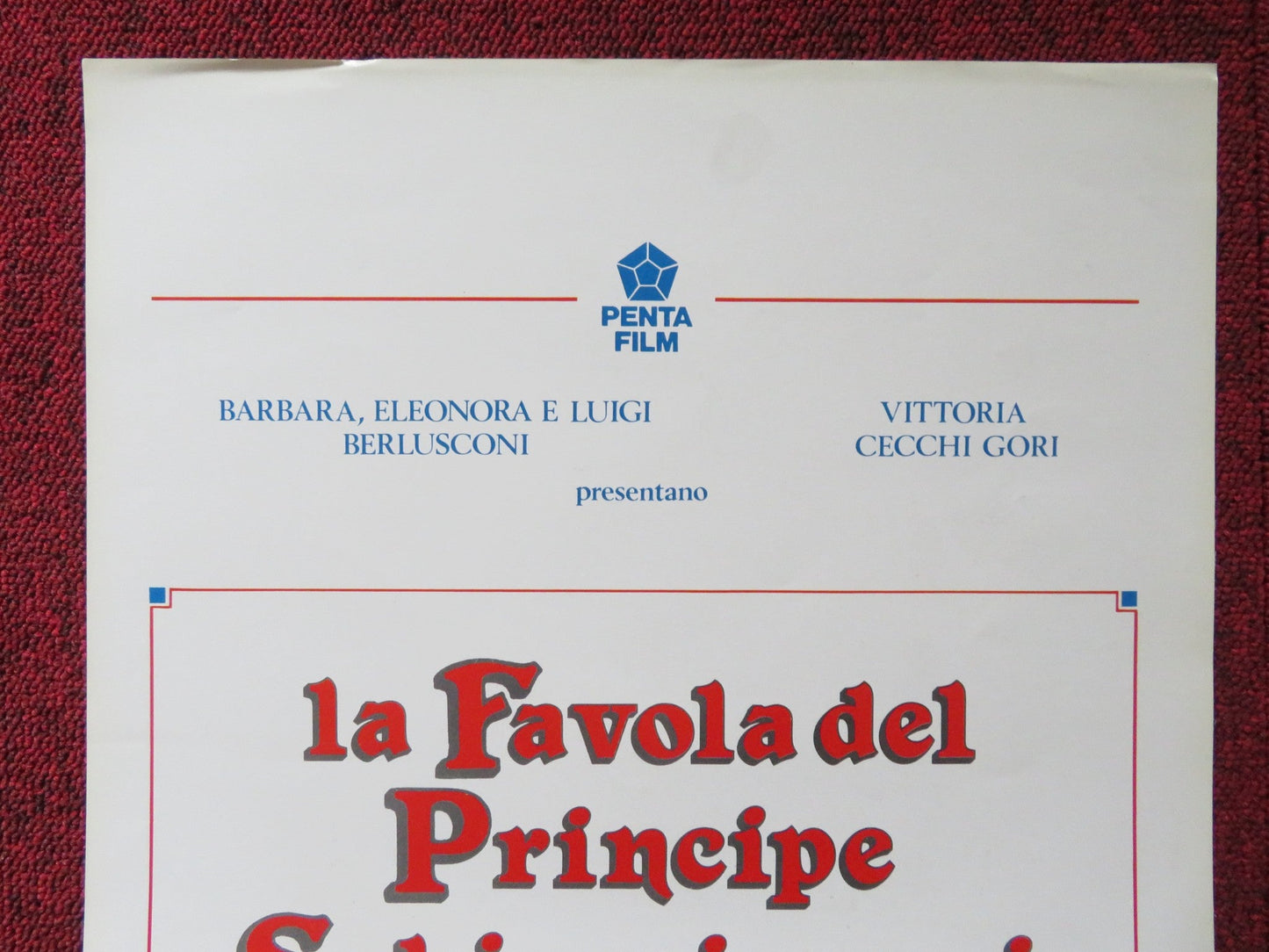 THE NUTCRACKER PRINCE ITALIAN LOCANDINA POSTER KIEFER SUTHERLAND P. O'TOOLE 1990 Rendezvous Cinema Movie posters