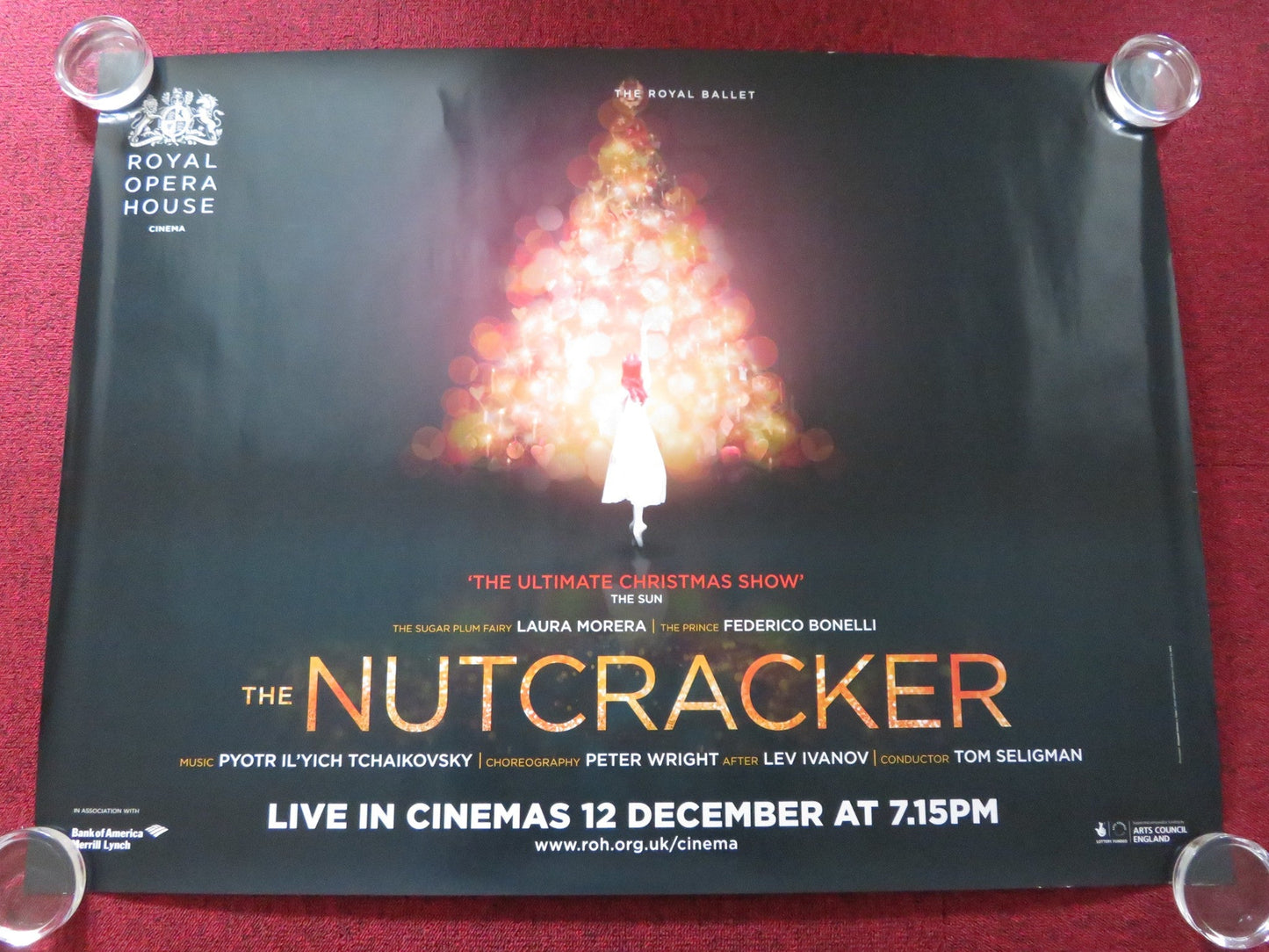 THE NUTCRACKER UK QUAD ROLLED POSTER ROYAL OPERA HOUSE LAURA MORERA 2019 Rendezvous Cinema Movie posters