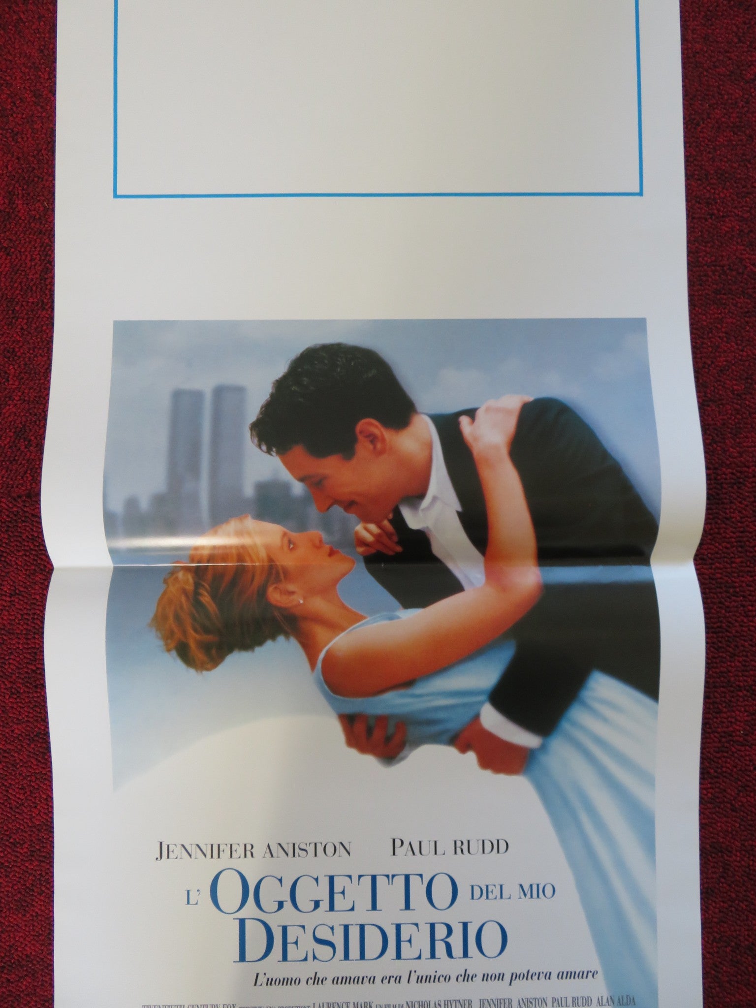THE OBJECT OF MY AFFECTION ITALIAN LOCANDINA POSTER JENNIFER ANISTON 1998 Rendezvous Cinema Movie posters