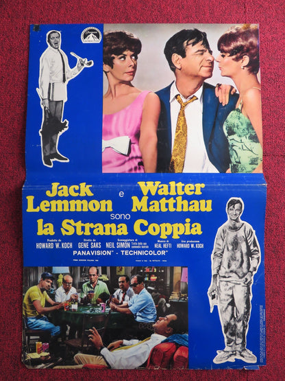 THE ODD COUPLE - B ITALIAN FOTOBUSTA POSTER JACK LEMMON WALTER MATTHAU 1968 Rendezvous Cinema Movie posters