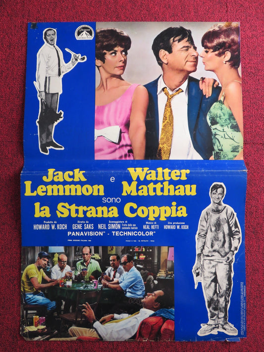 THE ODD COUPLE - B ITALIAN FOTOBUSTA POSTER JACK LEMMON WALTER MATTHAU 1968 Rendezvous Cinema Movie posters