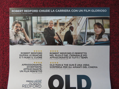 THE OLD MAN & THE GUN ITALIAN LOCANDINA POSTER ROBERT REDFORD DANNY GLOVER 2018 Rendezvous Cinema Movie posters