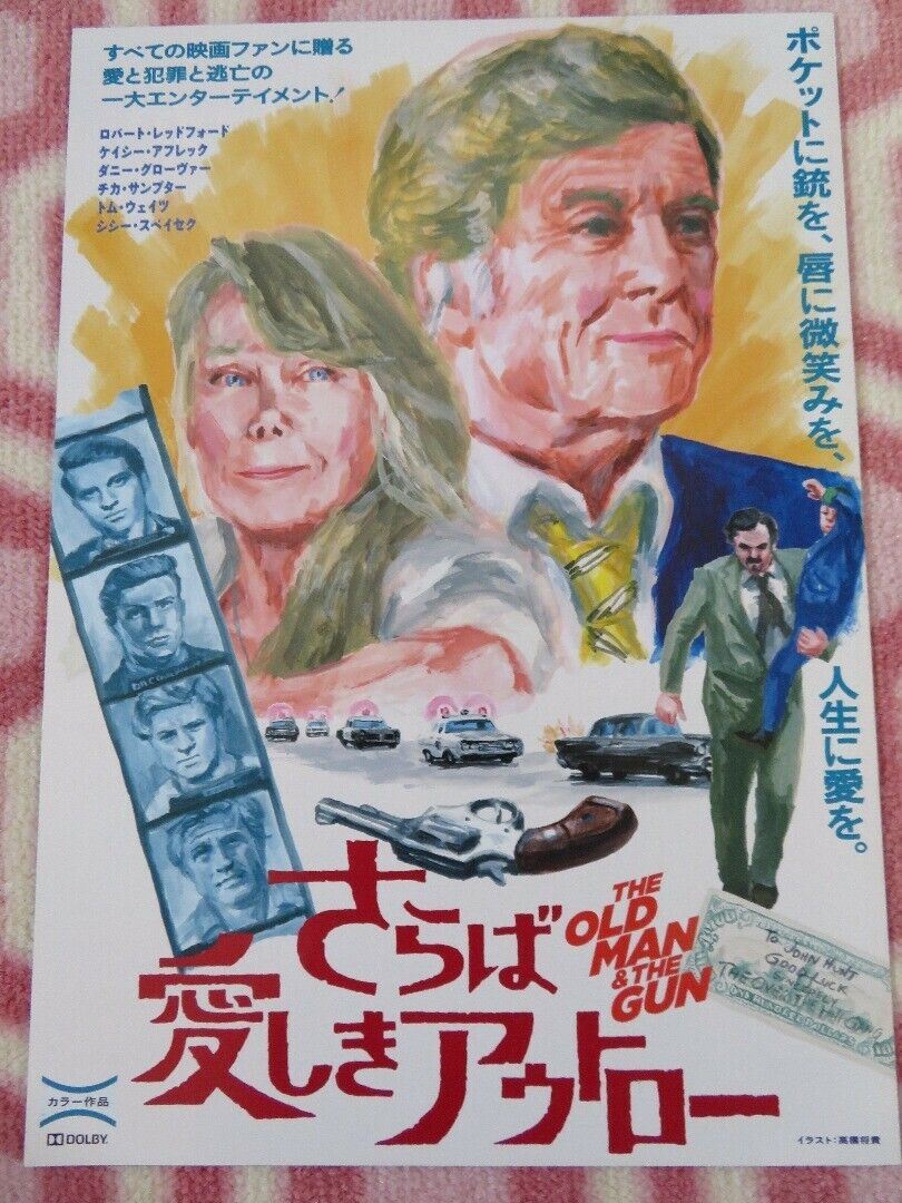 THE OLD MAN & THE GUN JAPANESE CHIRASHI (B5) POSTER SISSY SPACE ROBERT REDFORD Movie posters