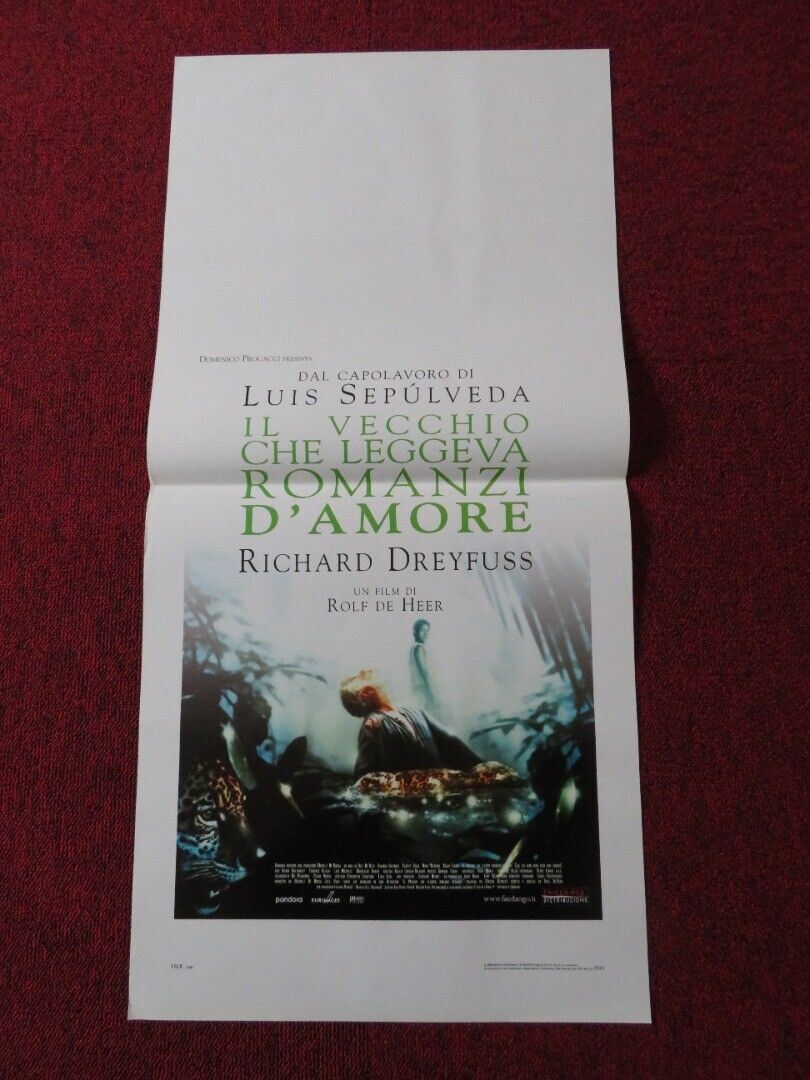 THE OLD MAN WHO READ LOVE STORIES ITALIAN LOCANDINA (27.5"x13") POSTER 2001 Movie posters