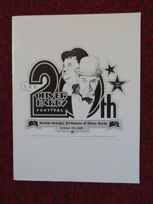THE OLIVER HARDY 20TH FESTIVAL US PROGRAM LAUREL AND HARDY 2008 Rendezvous Cinema Movie posters