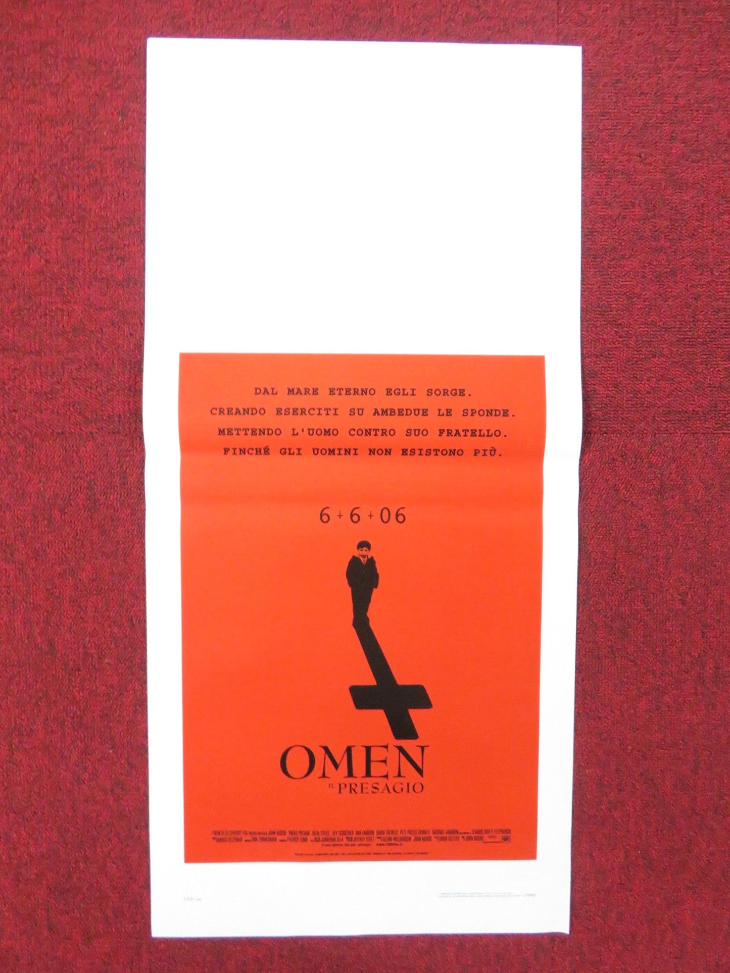 THE OMEN ITALIAN LOCANDINA POSTER LIEV SCHREIBER JULIA STILES 2006 Rendezvous Cinema Movie posters