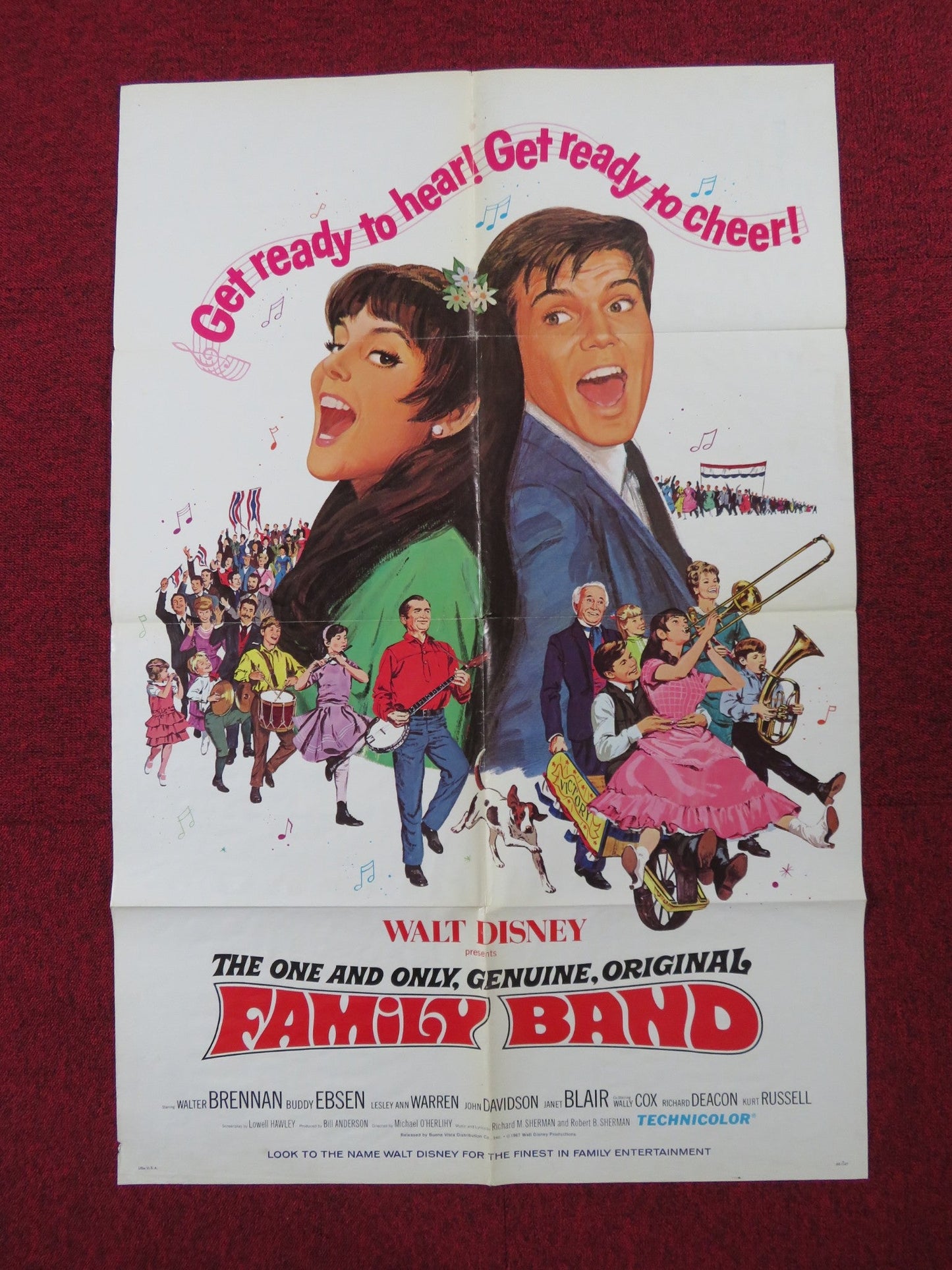 THE ONE AND ONLY, GENUINE, ORIGINAL FAMILY BAND FOLDED US ONE SHEET POSTER 1968 Rendezvous Cinema Movie posters