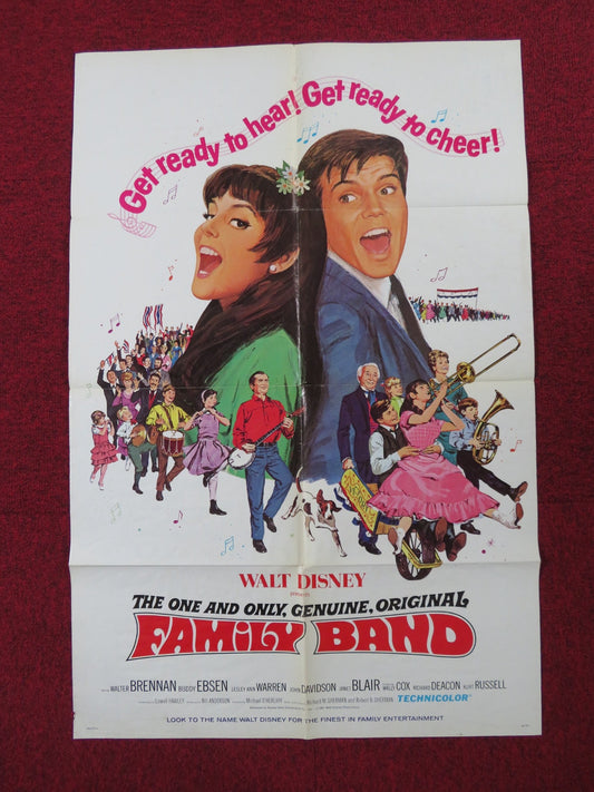 THE ONE AND ONLY, GENUINE, ORIGINAL FAMILY BAND FOLDED US ONE SHEET POSTER 1968 Rendezvous Cinema Movie posters