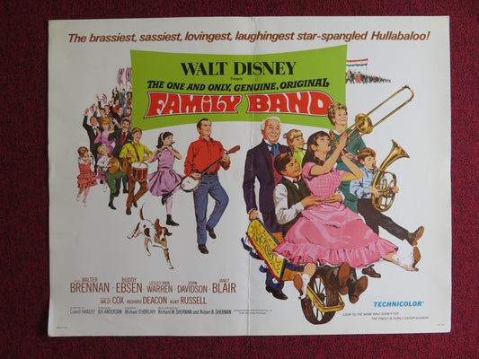THE ONE AND ONLY, GENUINE, ORIGINAL FAMILY BAND US HALF SHEET (22"x 28") POSTER Rendezvous Cinema Movie posters