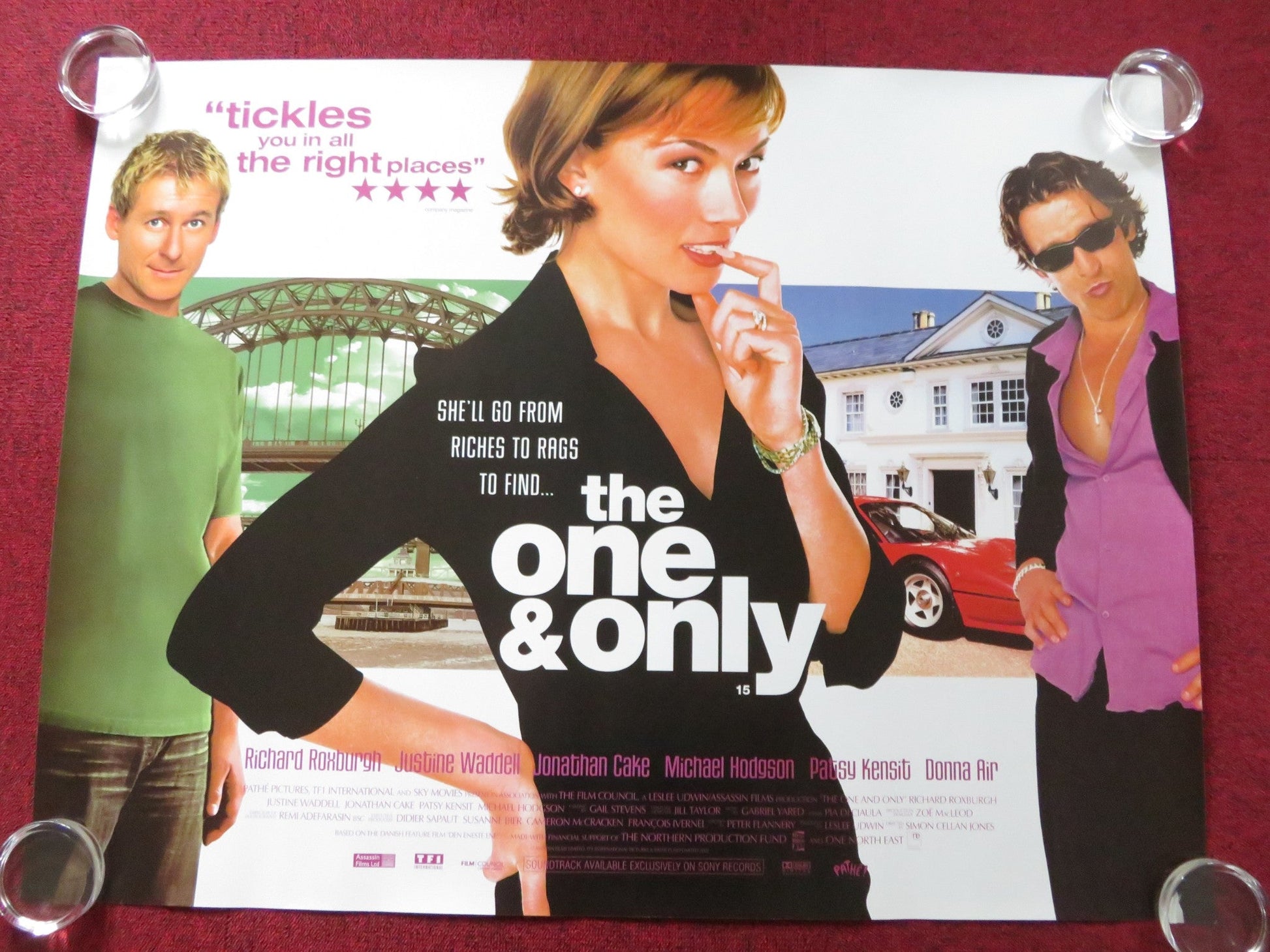 THE ONE AND ONLY UK QUAD (30"x 40") ROLLED POSTER JUSTINE WADDELL 2002 Rendezvous Cinema Movie posters