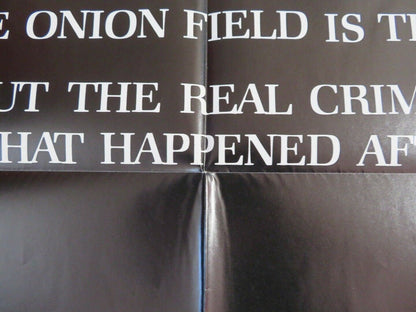 THE ONION FIELD US ONE SHEET (27" x 41") POSTER JAMES WOOD JOHN SAVAGE 1979 Movie posters