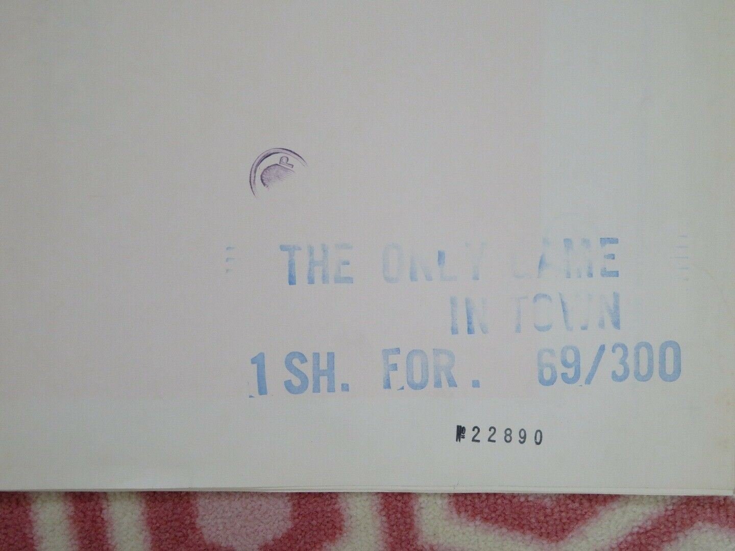 THE ONLY GAME IN TOWN US ONE SHEET POSTER GEORGE STEVENS 1969 Movie posters