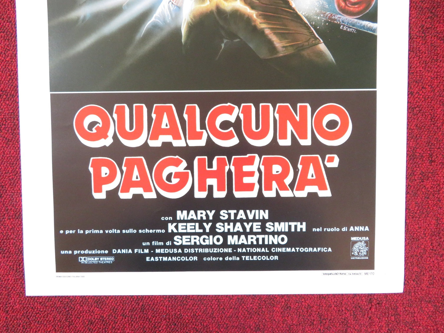 THE OPPONENT ITALIAN LOCANDINA POSTER GIULIANO GEMMA DANIEL GREENE 1988 Rendezvous Cinema Movie posters