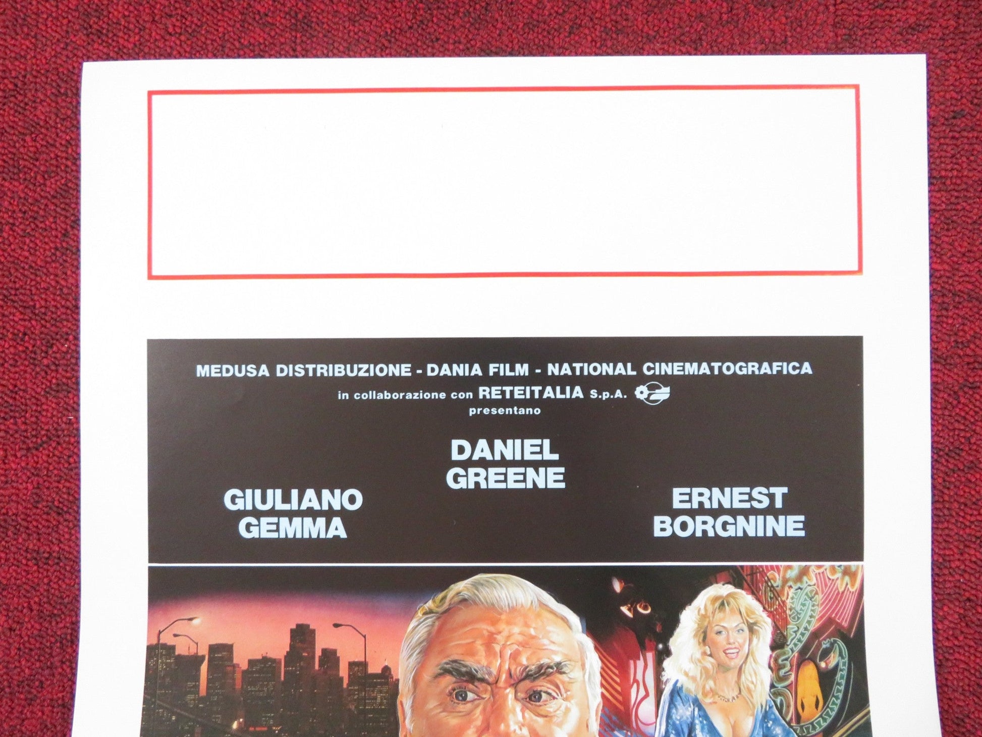 THE OPPONENT ITALIAN LOCANDINA POSTER GIULIANO GEMMA DANIEL GREENE 1988 Rendezvous Cinema Movie posters