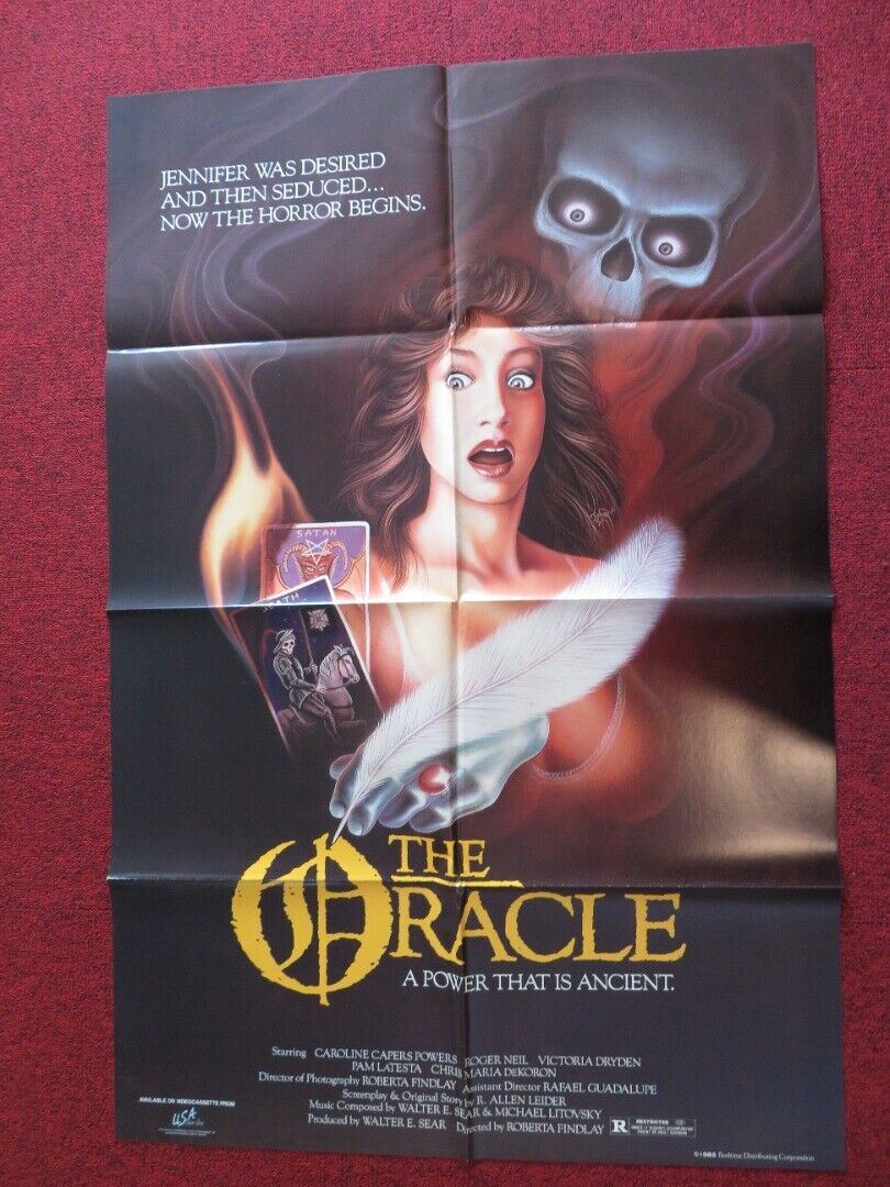 THE ORACLE FOLDED US ONE SHEET POSTER CAROLINE CAPERS POWERS 1985 Movie posters
