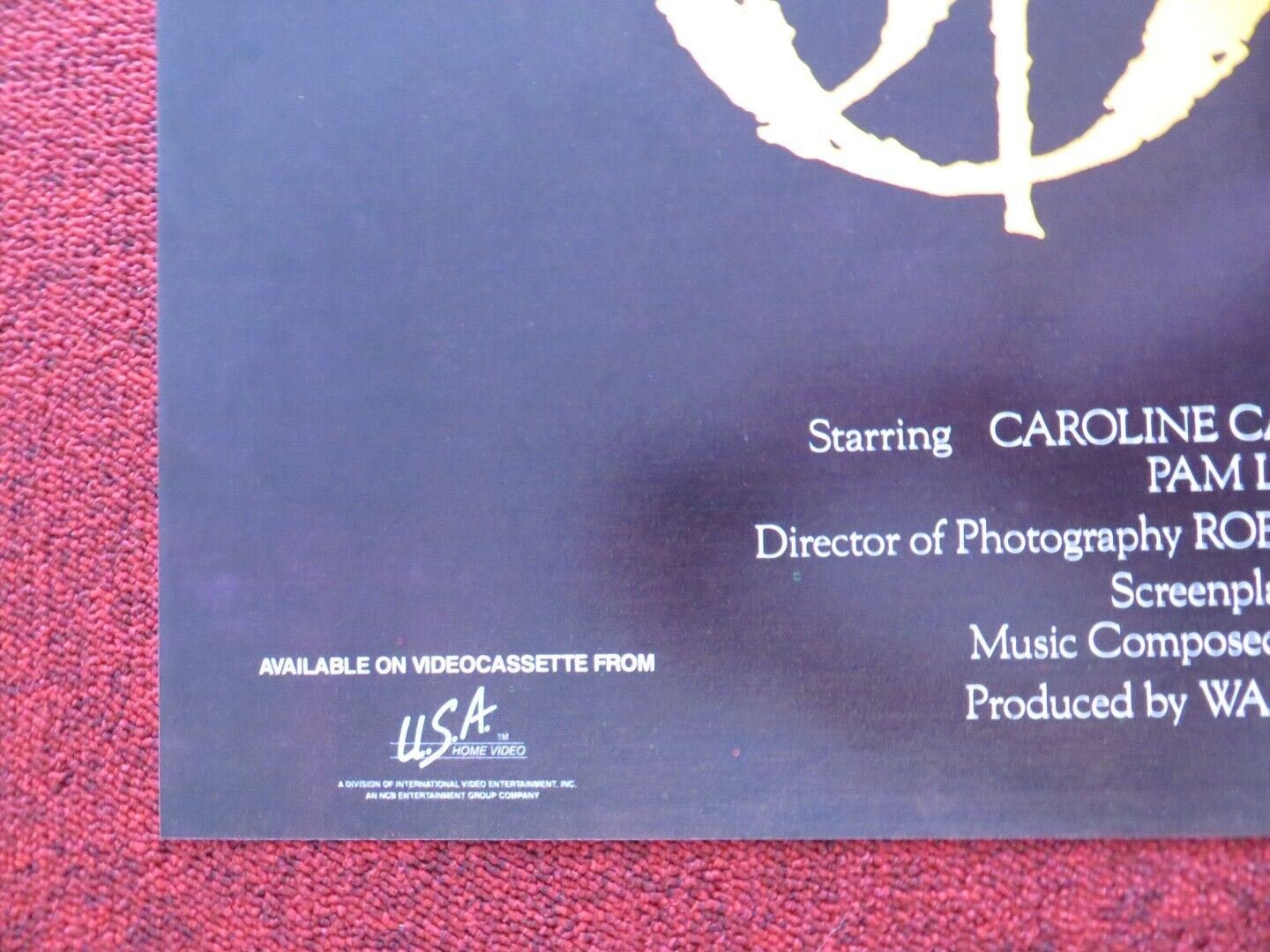 THE ORACLE FOLDED US ONE SHEET POSTER CAROLINE CAPERS POWERS 1985 Movie posters