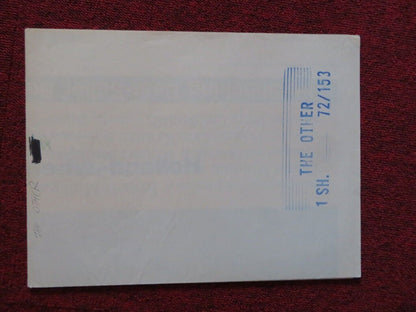 THE OTHER FOLDED US ONE SHEET POSTER UTA HAGEN DIANA MULDAUR 1972 Movie posters