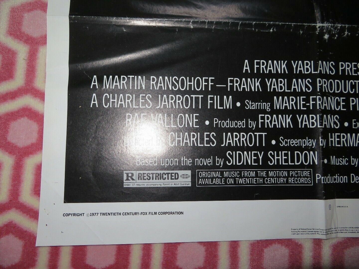 THE OTHER SIDE OF MIDNIGHT US ONE SHEET POSTER JOHN BECK 1977 Movie posters