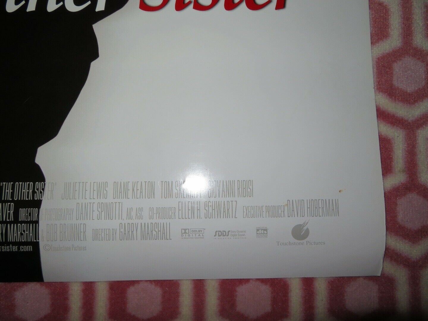 THE OTHER SISTER US ONE SHEET ROLLED POSTER JULIETTE LEWIS DIANE KEATON Movie posters