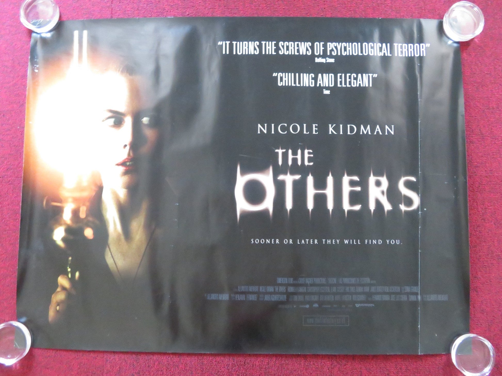THE OTHERS UK QUAD (30"x 40") ROLLED POSTER NICOLE KIDMAN C. ECCLESTON 2001 Rendezvous Cinema Movie posters