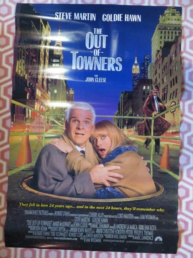 THE OUT IF TOWNERS US ONE SHEET ROLLED POSTER STEVE MARTIN GOLDIE HAWN Movie posters