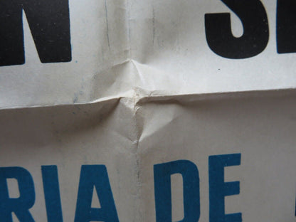 THE OUT OF TOWNERS FOLDED ARGENTINA ONE SHEET POSTER JACK LEMMON SANDY DENNIS Movie posters