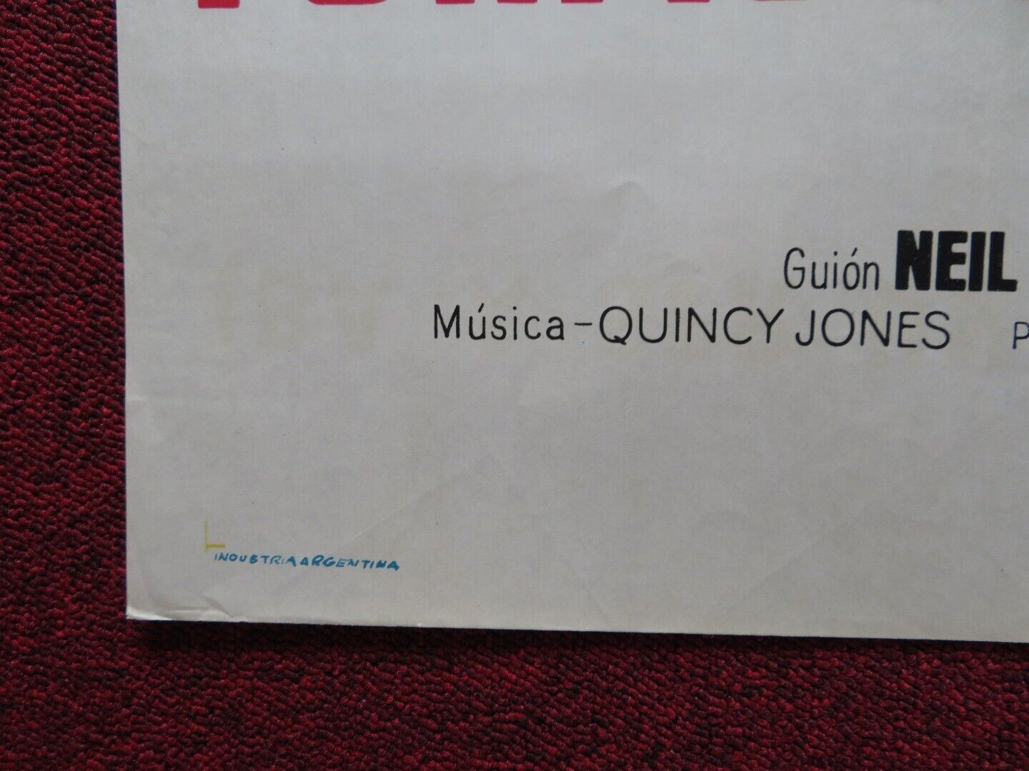 THE OUT OF TOWNERS FOLDED ARGENTINA ONE SHEET POSTER JACK LEMMON SANDY DENNIS Movie posters