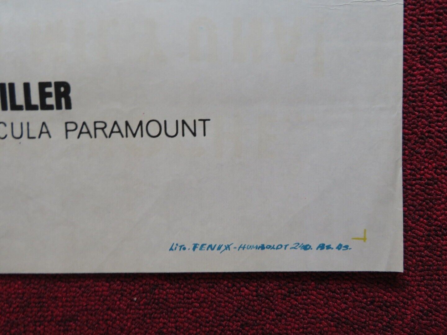 THE OUT OF TOWNERS FOLDED ARGENTINA ONE SHEET POSTER JACK LEMMON SANDY DENNIS Movie posters