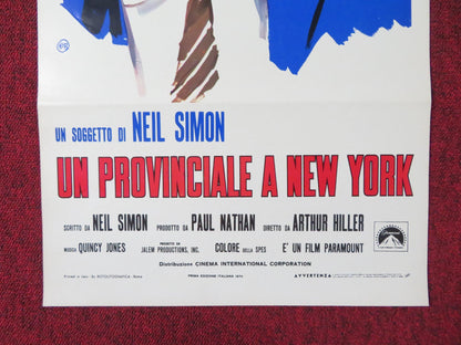 THE OUT OF TOWNERS ITALIAN LOCANDINA POSTER JACK LEMMON SANDY DENNIS 1970 Rendezvous Cinema Movie posters