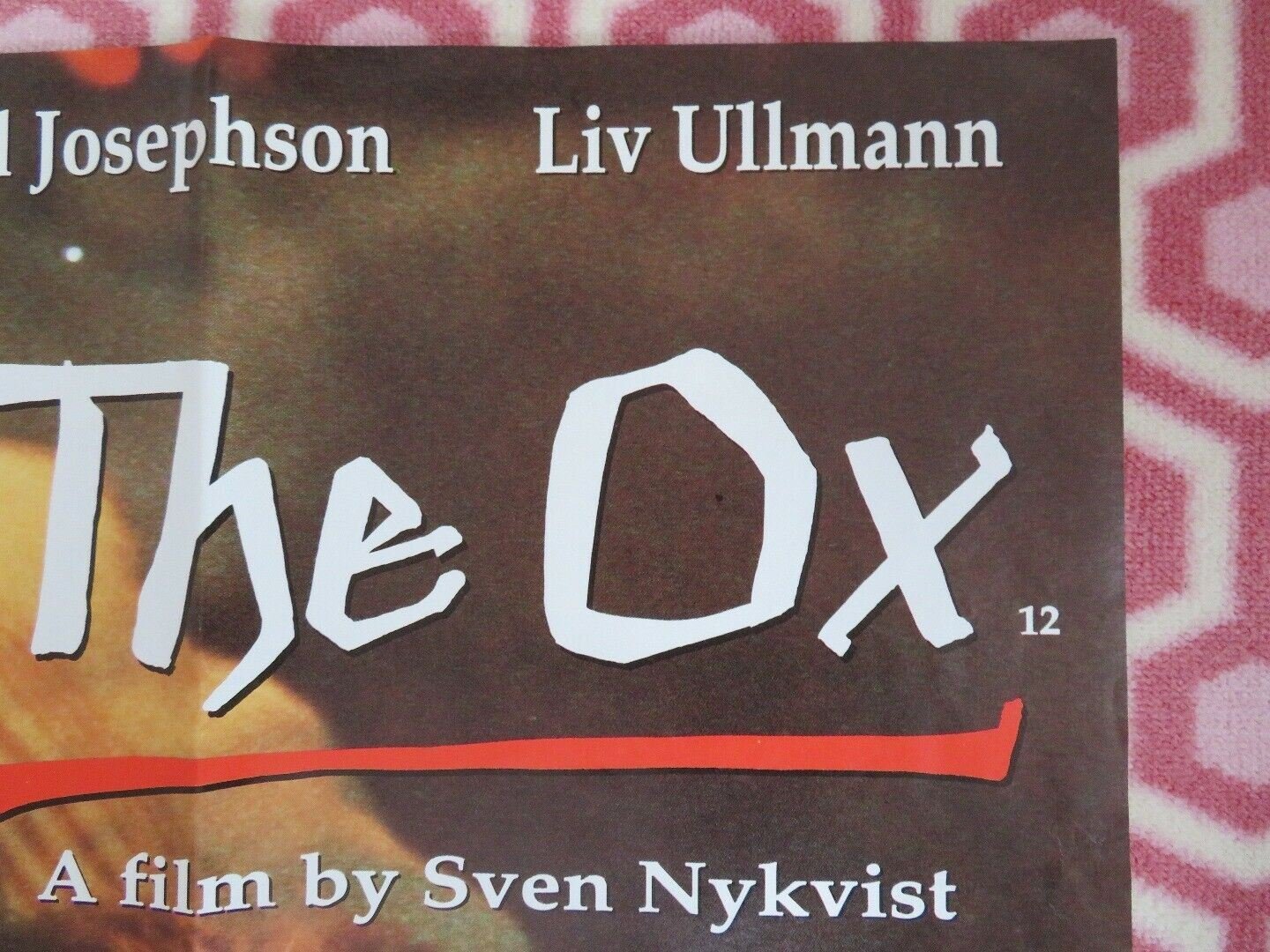 THE OX, OXEN UK ORIGINAL QUAD POSTER SVEN NYKVIST MAX VON SYDOW LIV ULLMANN RARE Rendezvous Cinema Movie posters