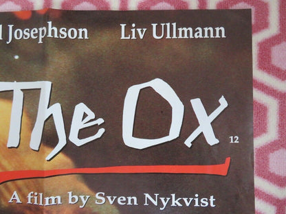 THE OX, OXEN UK ORIGINAL QUAD POSTER SVEN NYKVIST MAX VON SYDOW LIV ULLMANN RARE Rendezvous Cinema Movie posters