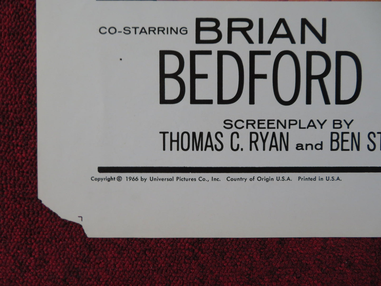 THE PAD (AND HOW TO USE IT) FOLDED US ONE SHEET POSTER BRIAN BEDFORD 1966 Rendezvous Cinema Movie posters