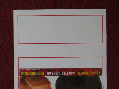 THE PALLBEARER ITALIAN LOCANDINA (27.5"x13") POSTER D SCHWIMMER G PALTROW 1998 Movie posters