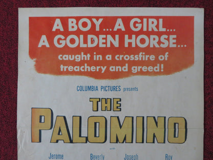 THE PALOMINO US INSERT (14"x 36") POSTER JEROME COURTLAND BEVERLY TYLER 1950 Rendezvous Cinema Movie posters