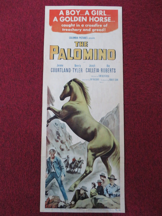 THE PALOMINO US INSERT (14"x 36") POSTER JEROME COURTLAND BEVERLY TYLER 1950 Rendezvous Cinema Movie posters