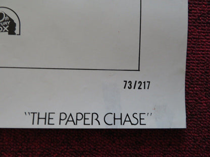 THE PAPER CHASE - STYLE A FOLDED US ONE SHEET POSTER TIMOTHY BOTTOMS 1973 Movie posters
