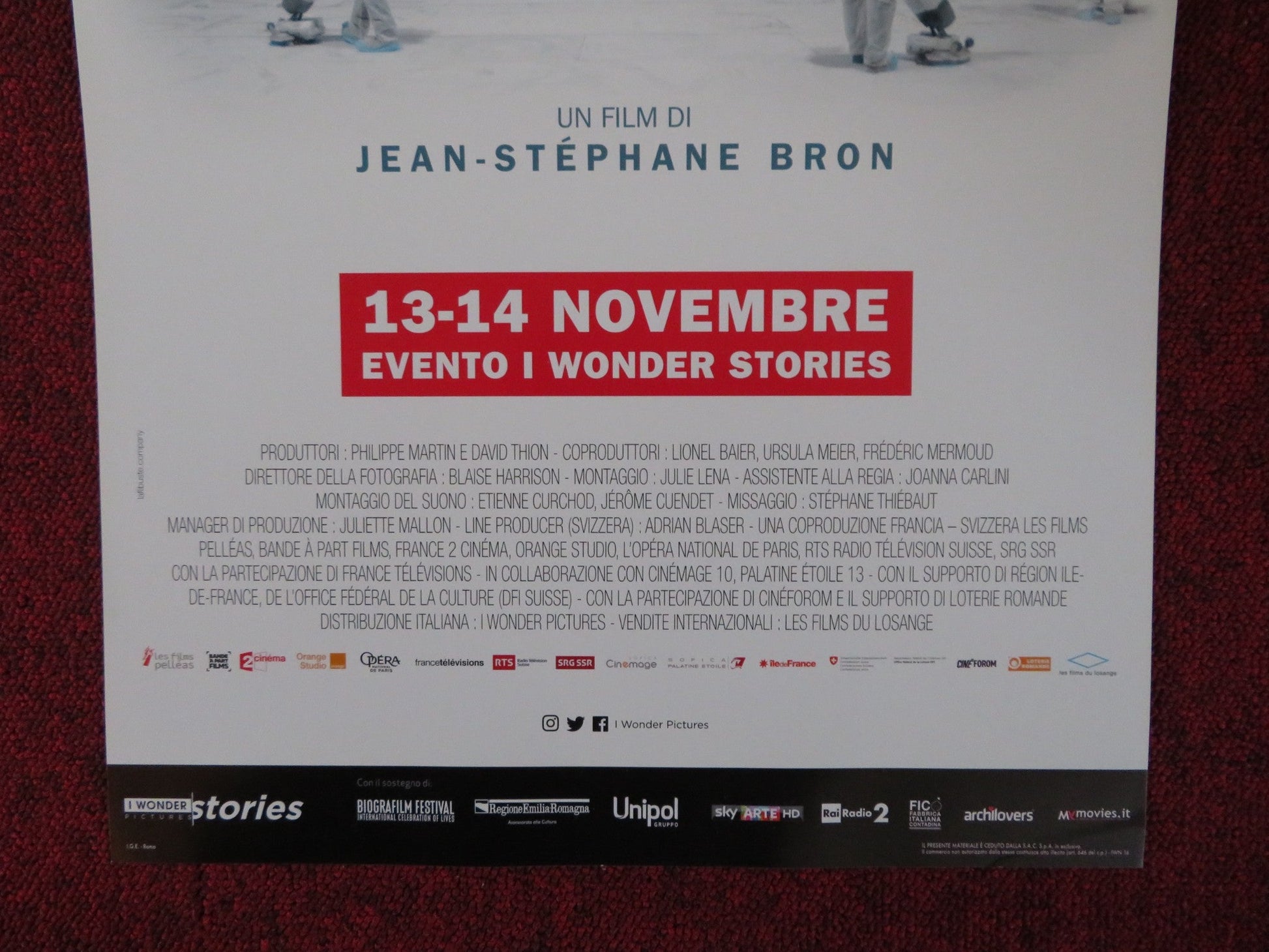 THE PARIS OPERA ITALIAN LOCANDINA POSTER STEPHANE LISSNER B. MILLEPIED 2017 Rendezvous Cinema Movie posters