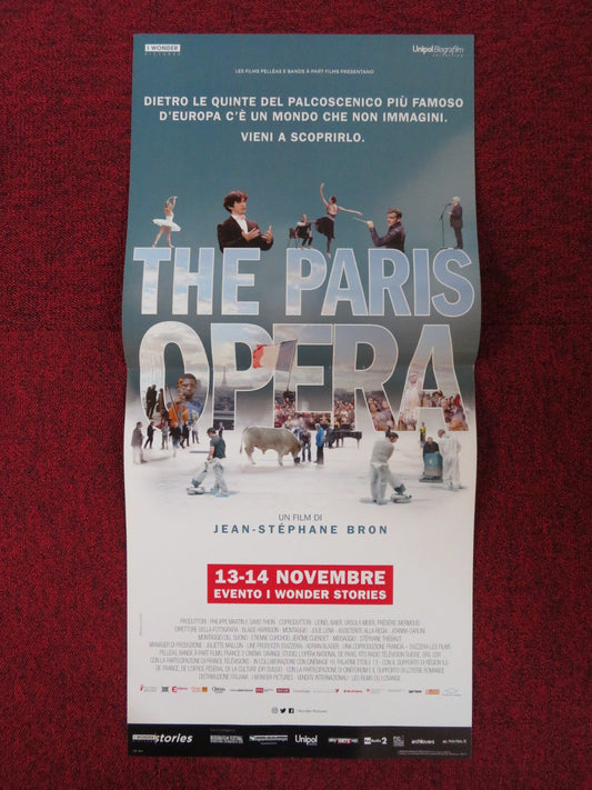 THE PARIS OPERA ITALIAN LOCANDINA POSTER STEPHANE LISSNER B. MILLEPIED 2017 Rendezvous Cinema Movie posters