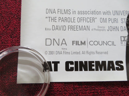 THE PAROLE OFFICER - B UK QUAD ROLLED POSTER STEVE COOGAN BEN MILLER 2001 Rendezvous Cinema Movie posters