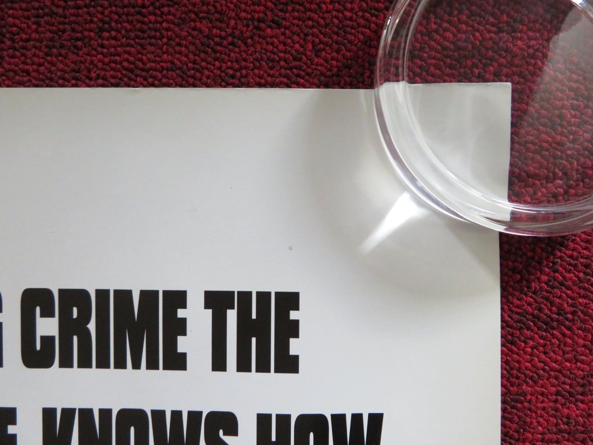 THE PAROLE OFFICER - B UK QUAD ROLLED POSTER STEVE COOGAN BEN MILLER 2001 Rendezvous Cinema Movie posters