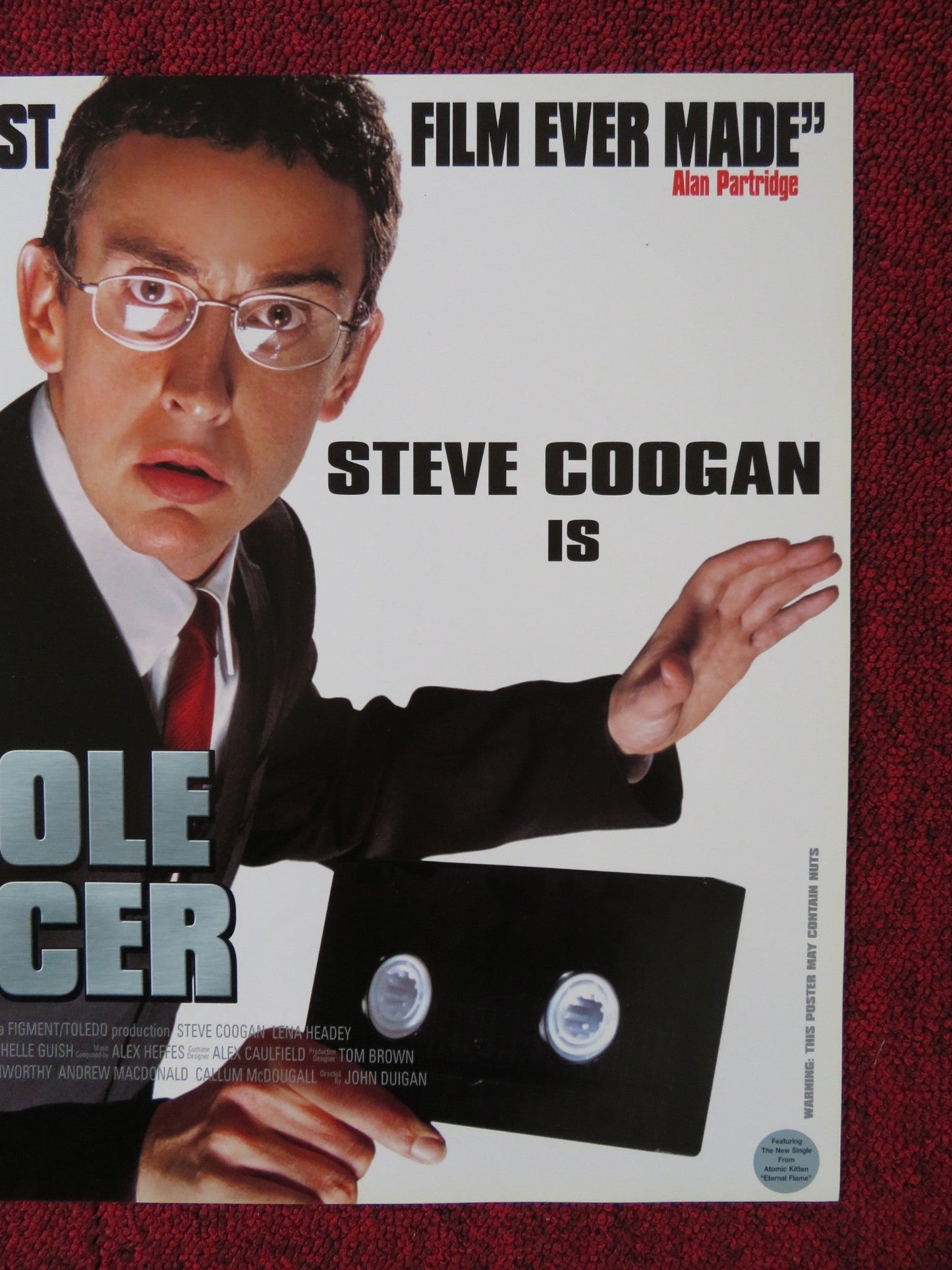 THE PAROLE OFFICER UK MINI QUAD POSTER STEVE COOGAN EMMA GILMOUR 2001 Rendezvous Cinema Movie posters