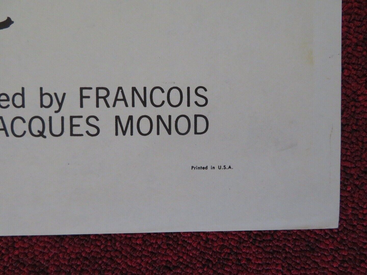 THE PASSION OF SLOW FIRE FOLDED US ONE SHEET POSTER JEAN DESAILLY 1963 Movie posters