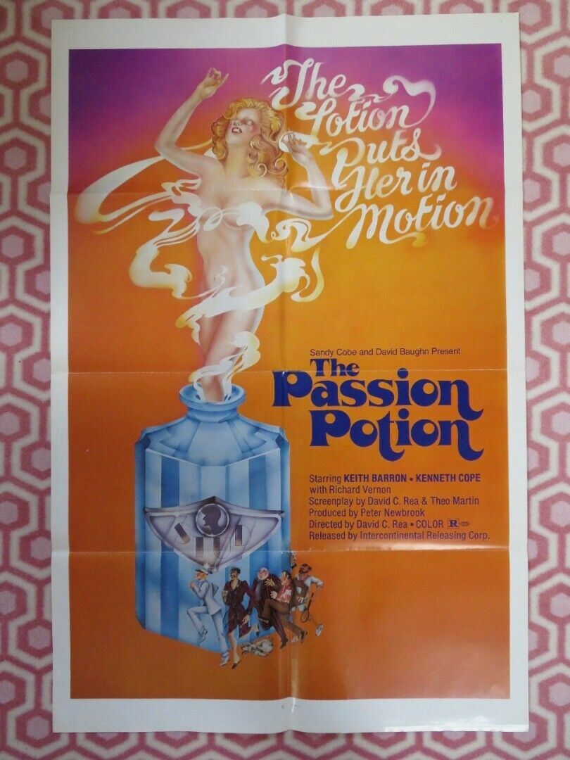 THE PASSION POTION FOLDED US ONE SHEET POSTER KEITH BARRON KENNETH COPE 1971 Movie posters