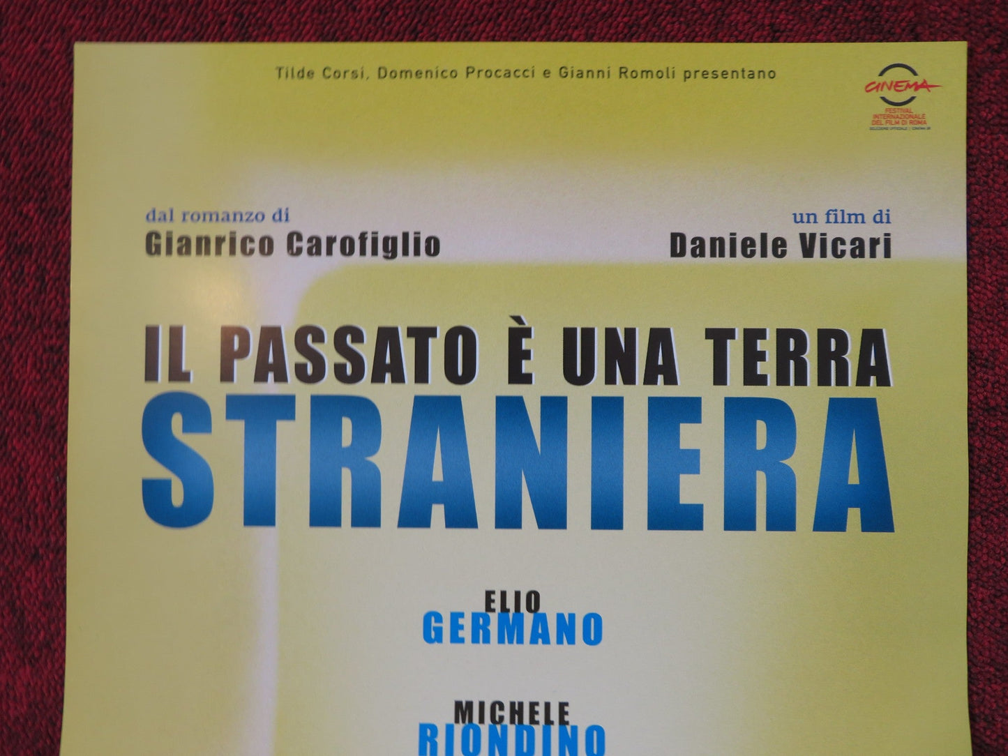 THE PAST IS A FOREIGN LAND ITALIAN LOCANDINA POSTER ELIO GERMANO 2008 Rendezvous Cinema Movie posters