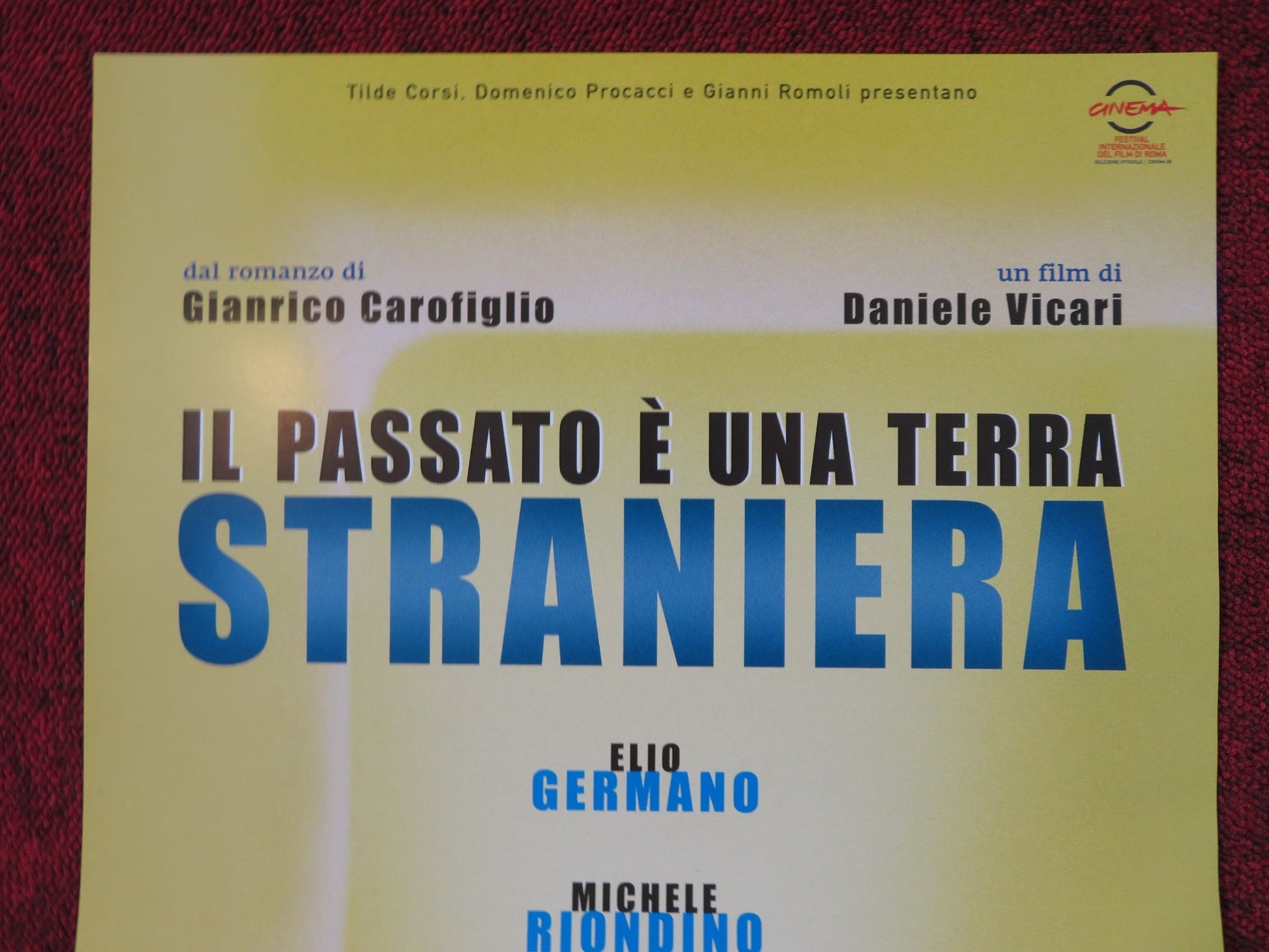 THE PAST IS A FOREIGN LAND ITALIAN LOCANDINA POSTER ELIO GERMANO 2008 Rendezvous Cinema Movie posters
