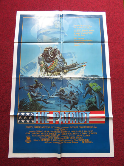 THE PATRIOT FOLDED US ONE SHEET POSTER GREGG HENRY LESLIE NIELSEN 1986 Rendezvous Cinema Movie posters