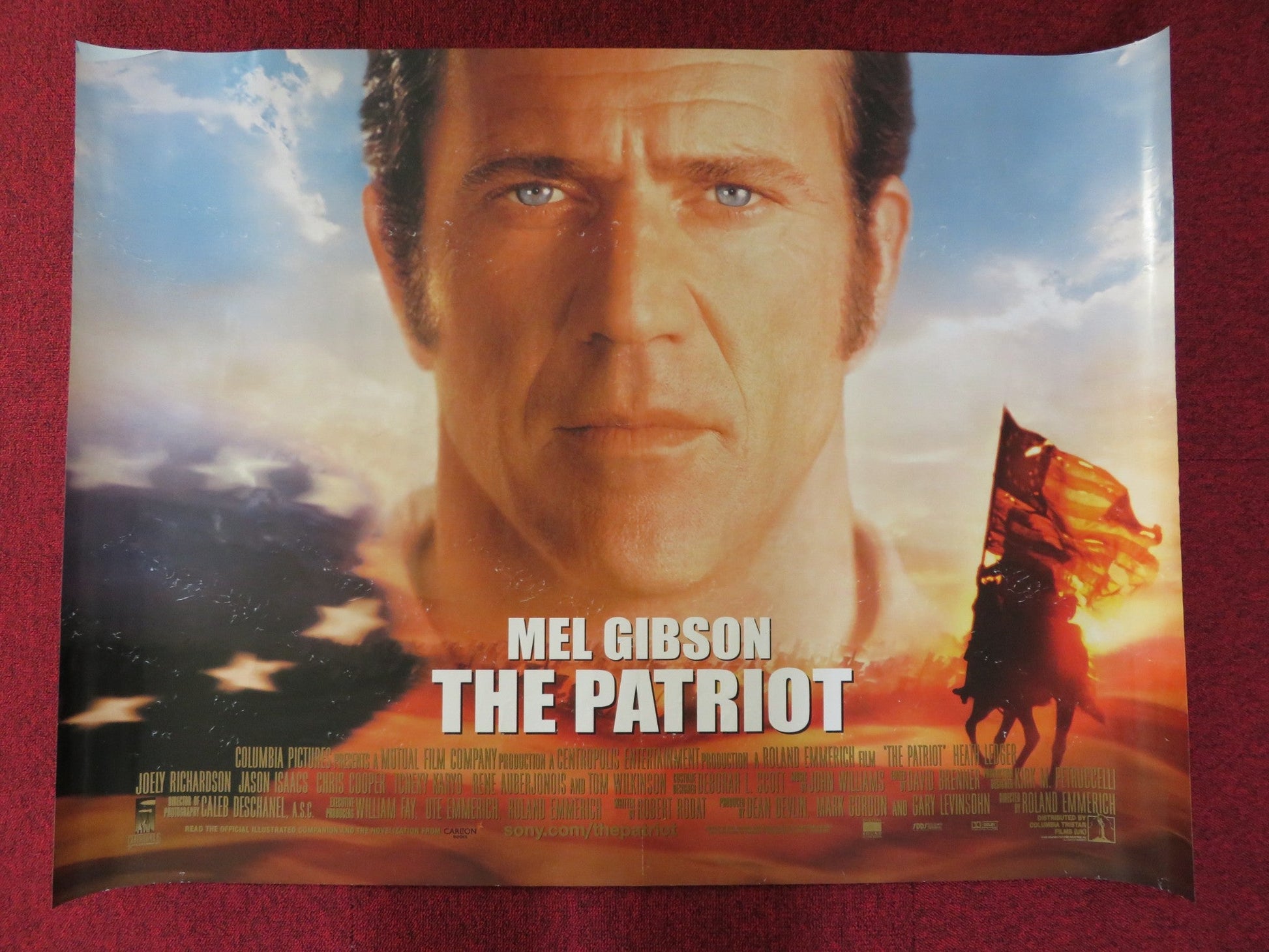 THE PATRIOT QUAD (30"x 40") ROLLED POSTER MEL GIBSON HEATH LEDGER 2000 Rendezvous Cinema Movie posters