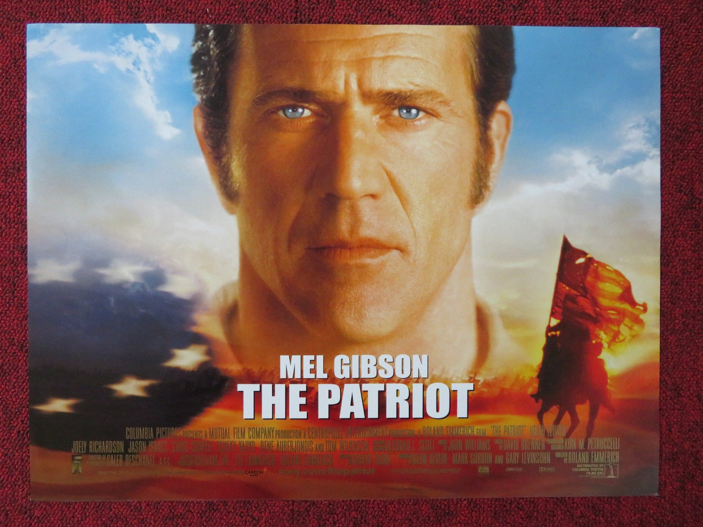 THE PATRIOT UK MINI QUAD POSTER MEL GIBSON HEATH LEDGER 2000 Rendezvous Cinema Movie posters