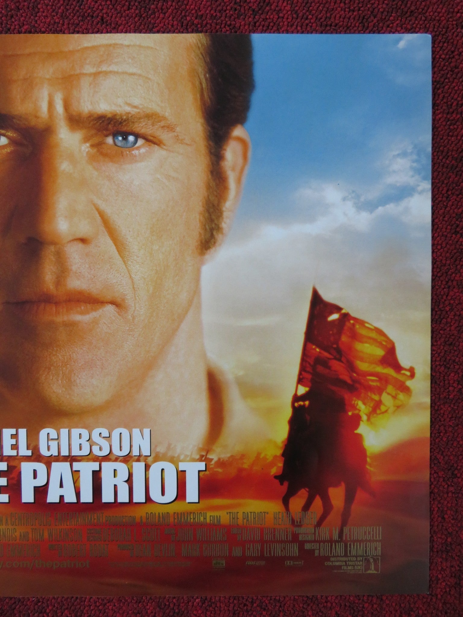 THE PATRIOT UK MINI QUAD POSTER MEL GIBSON HEATH LEDGER 2000 Rendezvous Cinema Movie posters