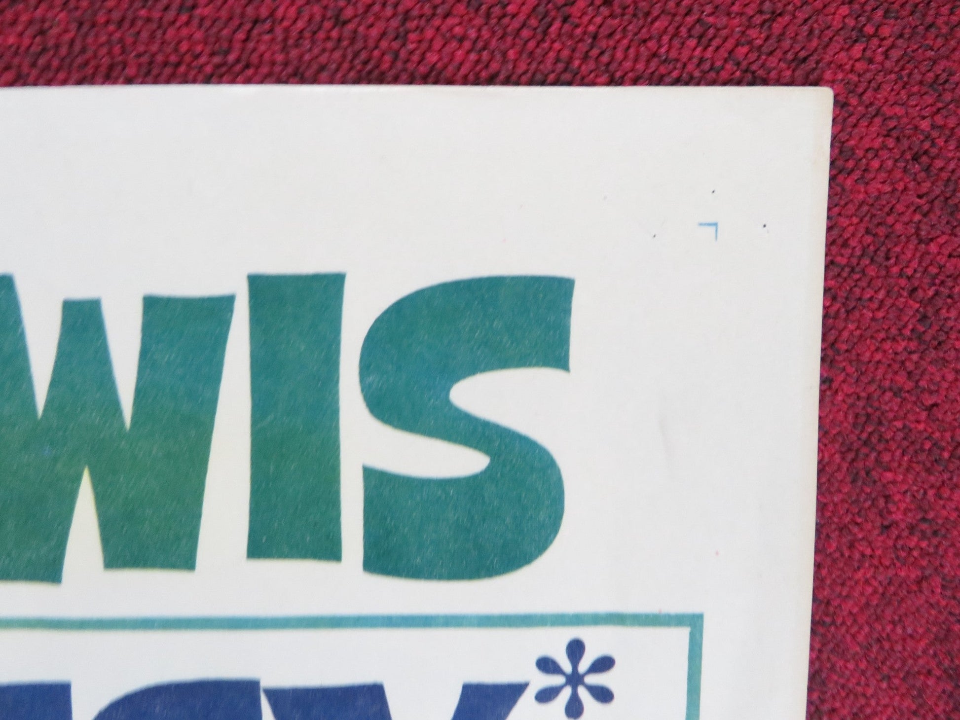 THE PATSY US HALF SHEET (22"x 28") POSTER JERRY LEWIS INA BALIN 1964 Rendezvous Cinema Movie posters